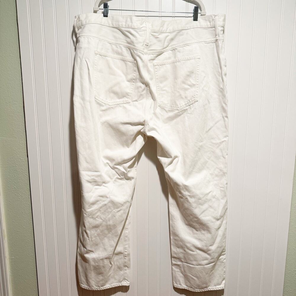 J Crew White Denim Straight Leg Jeans Classic Coastal Nautical Plus Size 24 - Picture 5 of 6